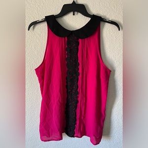 Iz Byer. XL, Womens pink and black blouse.